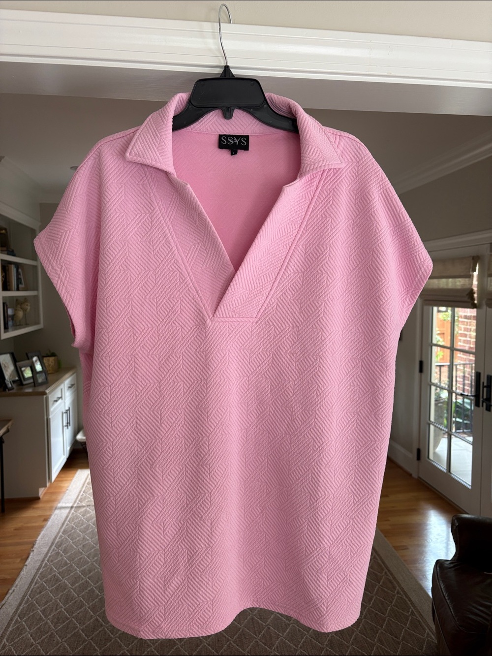 SSYS Pink Collared Tunic Top